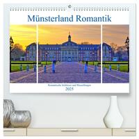 Vorderes Coverbild Münsterland Romantik - Romantische Schlösser und Wasserburgen (hochwertiger Premium Wandkalender 2025 DIN A2 quer), Kunstdruck in Hochglanz