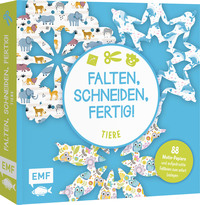 Vorderes Coverbild Bastelblock: Falten, Schneiden, fertig! - Tiere