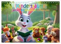 Vorderes Coverbild Kinderträume - Lachen mit tierischen Kameraden (Wandkalender 2025 DIN A4 quer), CALVENDO Monatskalender