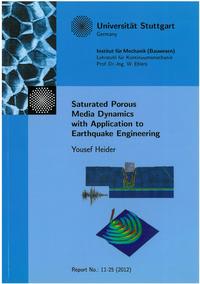 Vorderes Coverbild Saturated porous media dynamics with application to earthquake engineering