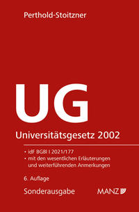 Vorderes Coverbild Universitätsgesetz 2002