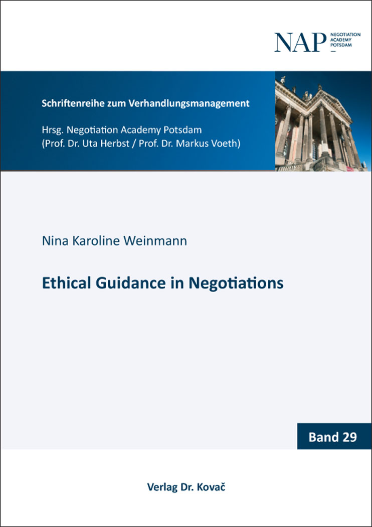 Rückseitencover Ethical Guidance in Negotiations