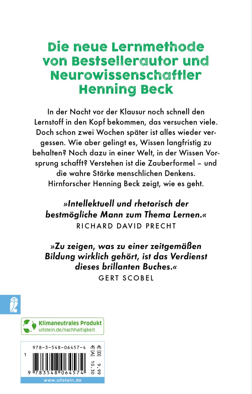 Rückseitencover Das neue Lernen