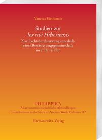 Vorderes Coverbild Studien zur lex rivi Hiberiensis