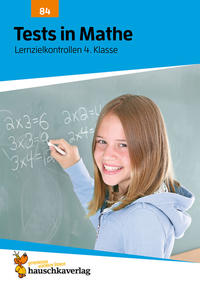 Vorderes Coverbild Übungsheft mit Tests in Mathe 4. Klasse