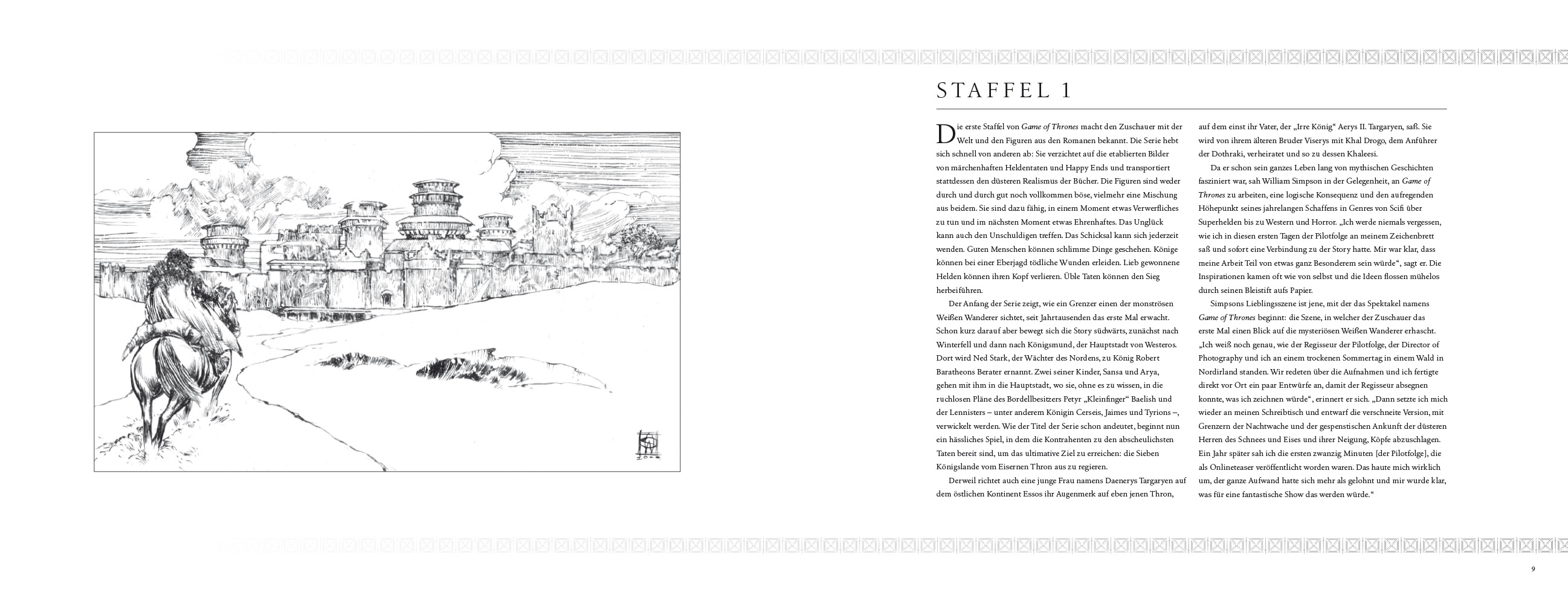 Beispielinhalt (Bild) Game of Thrones – Die Storyboards