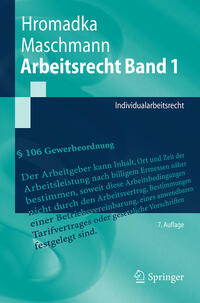Vorderes Coverbild Arbeitsrecht Band 1