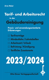 Vorderes Coverbild Tarif- und Arbeitsrecht in der Gebäudereinigung 2023/2024