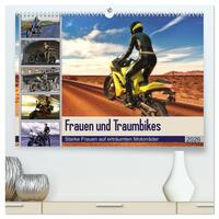 Vorderes Coverbild Frauen und Traumbikes (hochwertiger Premium Wandkalender 2026 DIN A2 quer), Kunstdruck in Hochglanz