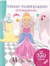 Vorderes Coverbild Sticker-Anziehpuppen – Prinzessinnen