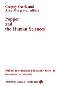 Vorderes Coverbild Popper and the Human Sciences