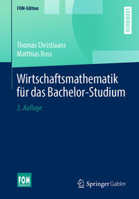 Vorderes Coverbild Wirtschaftsmathematik für das Bachelor-Studium