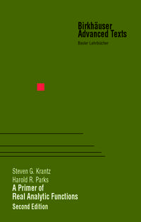 Vorderes Coverbild A Primer of Real Analytic Functions