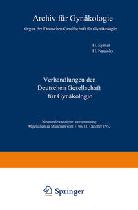 Vorderes Coverbild Verhandlungen der Deutschen Gesellschaft für Gynäkologie