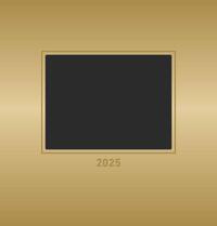 Vorderes Coverbild Alpha Edition - Foto-Bastelkalender Gold 2025, 21x22cm, Do it yourself Kalender mit Seiten aus hochwertigem Bastelkarton, gestaltbares Titelblatt und Ferientermine DE/AT/CH und int. Kalendarium
