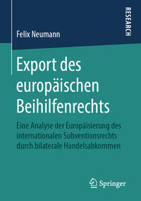 Vorderes Coverbild Export des europäischen Beihilfenrechts