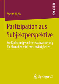 Vorderes Coverbild Partizipation aus Subjektperspektive