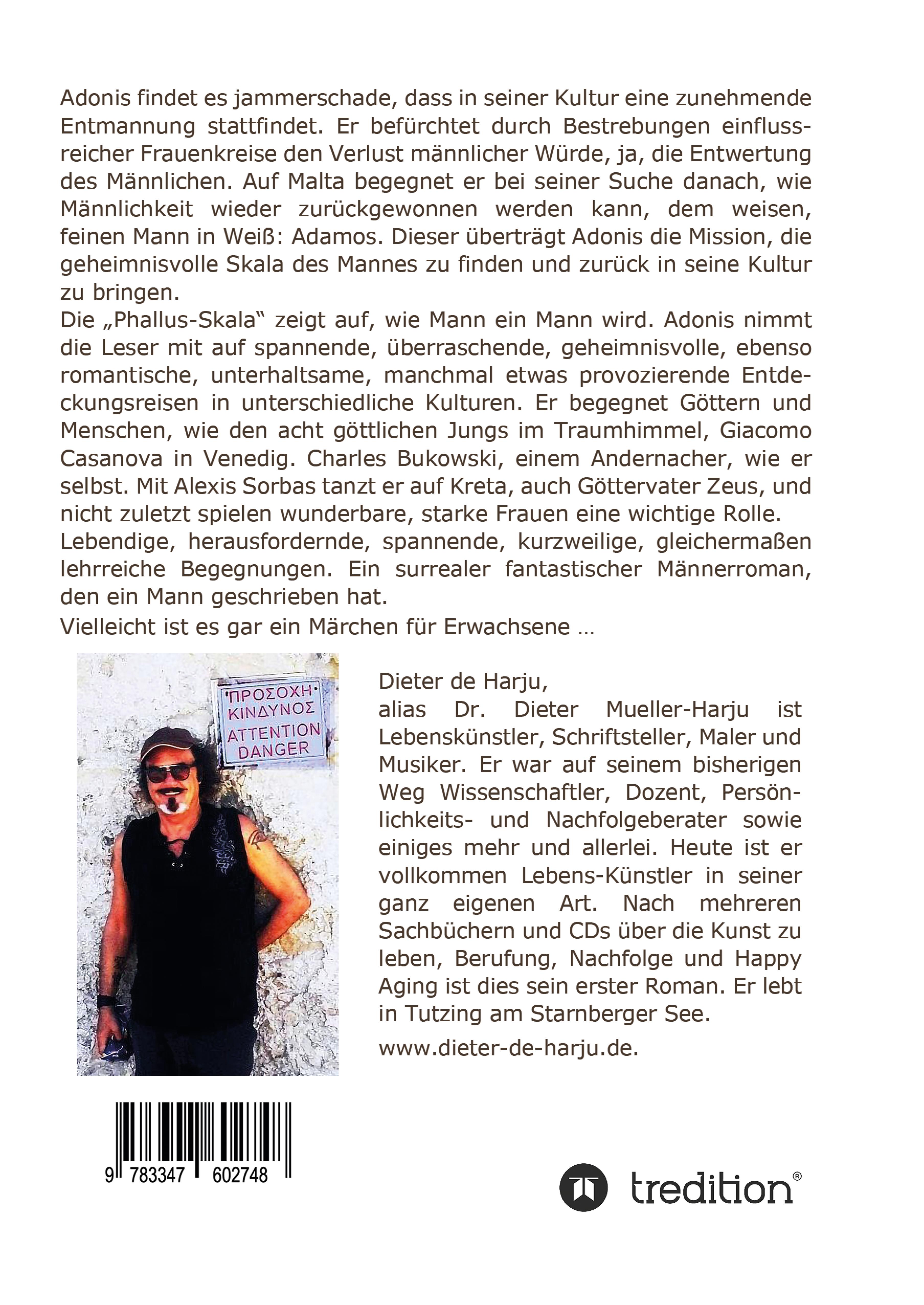 Rückseitencover Adonis Adamos