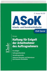 Vorderes Coverbild ASoK-Spezial Haftung für Entgelt der Arbeitnehmer des Auftragnehmers