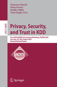 Vorderes Coverbild Privacy, Security, and Trust in KDD