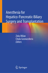 Vorderes Coverbild Anesthesia for Hepatico-Pancreatic-Biliary Surgery and Transplantation