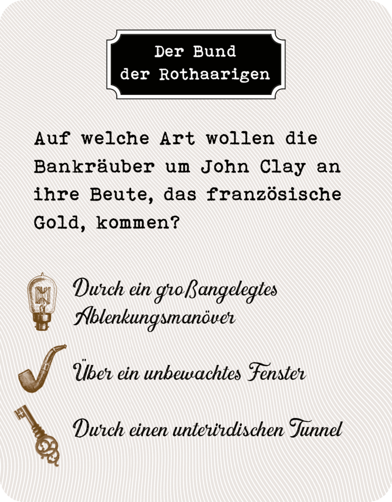 Beispielinhalt (Bild) Sherlock Holmes - Das Quiz