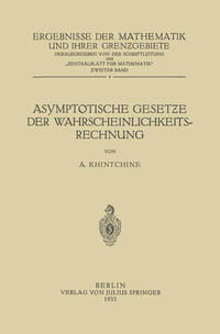 Vorderes Coverbild Asymptotische Gesetze der Wahrscheinlichkeitsrechnung