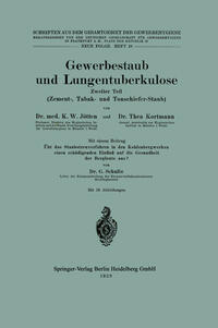 Vorderes Coverbild Gewerbestaub und Lungentuberkulose