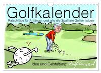 Vorderes Coverbild Golfkalender für Anfänger und alle die Spaß am Golfen haben (Wandkalender 2025 DIN A4 quer), CALVENDO Monatskalender