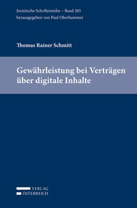 Vorderes Coverbild Gewährleistung bei Verträgen über digitale Inhalte