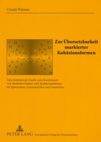 Vorderes Coverbild Zur Übersetzbarkeit markierter Kohäsionsformen
