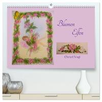 Vorderes Coverbild Blumen Elfen (hochwertiger Premium Wandkalender 2025 DIN A2 quer), Kunstdruck in Hochglanz