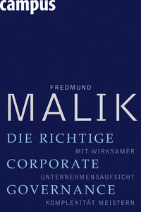 Vorderes Coverbild Die richtige Corporate Governance