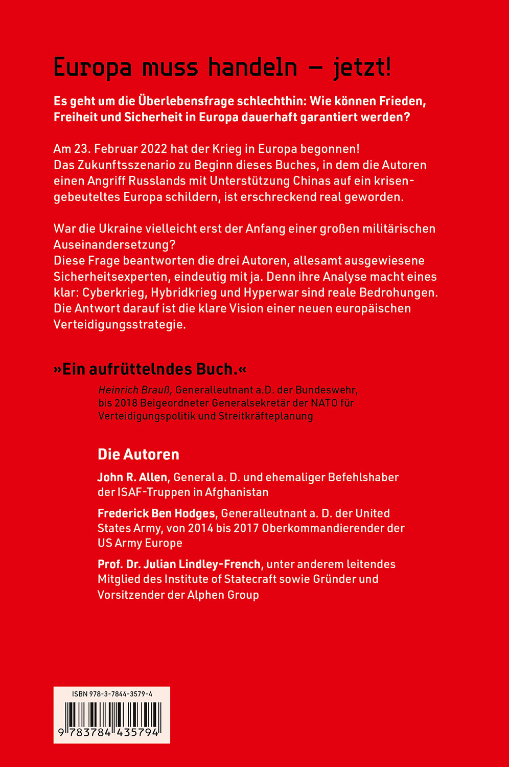 Rückseitencover Future War