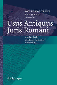 Vorderes Coverbild Usus Antiquus Juris Romani