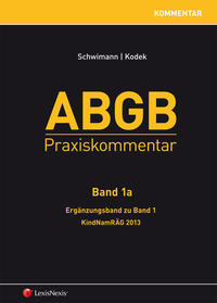 Vorderes Coverbild ABGB Praxiskommentar - Band 1a, Ergänzungsband zu Band 1