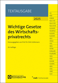 Vorderes Coverbild Wichtige Gesetze des Wirtschaftsprivatrechts