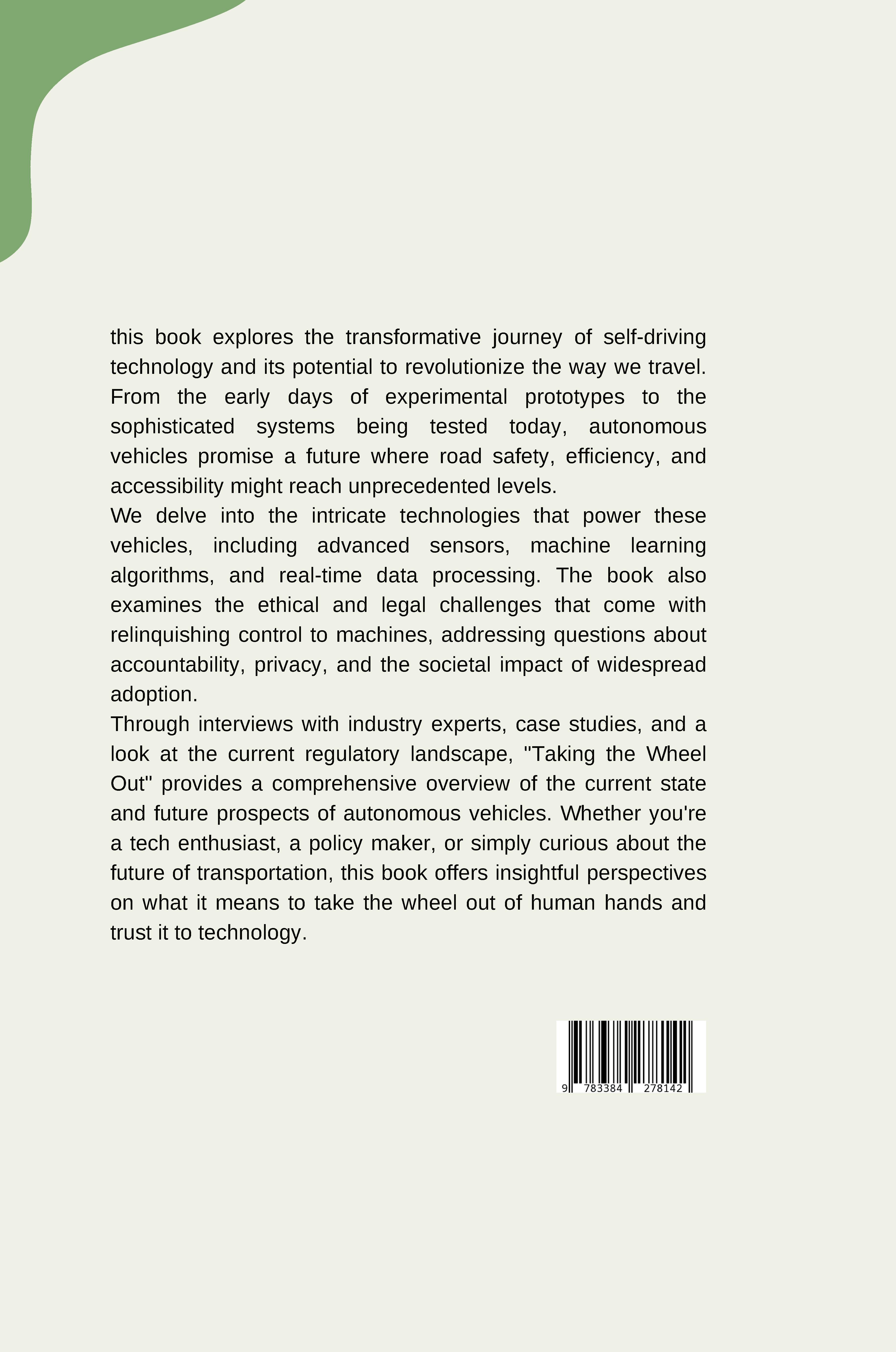 Rückseitencover The Road to Autonomy: Challenges and Opportunities for Automated Vehicles