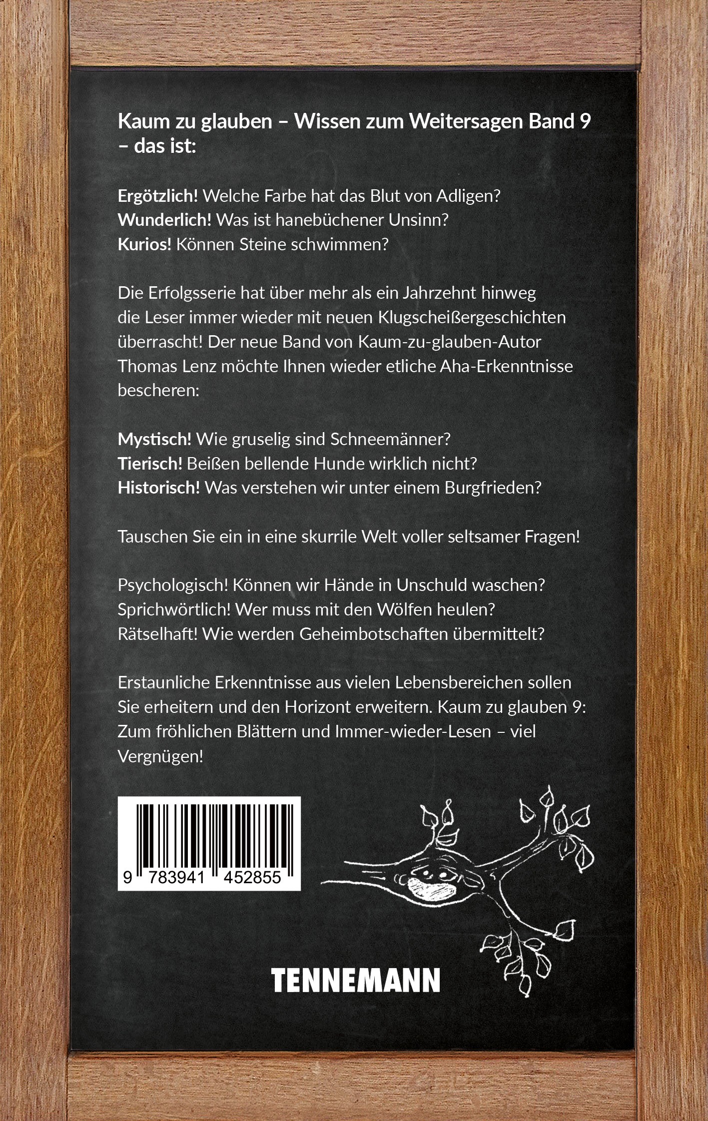 Rückseitencover Kaum zu glauben 9
