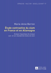 Vorderes Coverbild Étude contrastive du slam en France et en Allemagne