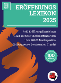Vorderes Coverbild Eröffnungslexikon 2025