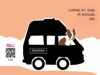 Vorderes Coverbild Camping mit Hund im Burgund und...