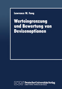 Vorderes Coverbild Werteingrenzung und Bewertung von Devisenoptionen