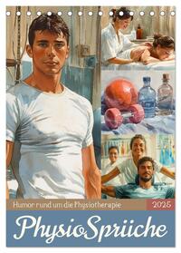 Vorderes Coverbild Physiosprüche (Tischkalender 2025 DIN A5 hoch), CALVENDO Monatskalender