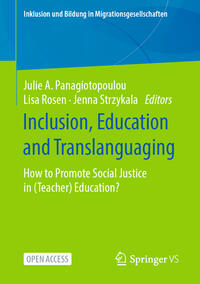 Vorderes Coverbild Inclusion, Education and Translanguaging
