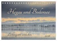 Vorderes Coverbild Hegau und Bodensee - Lieblingsorte entdecken (Tischkalender 2026 DIN A5 quer), CALVENDO Monatskalender
