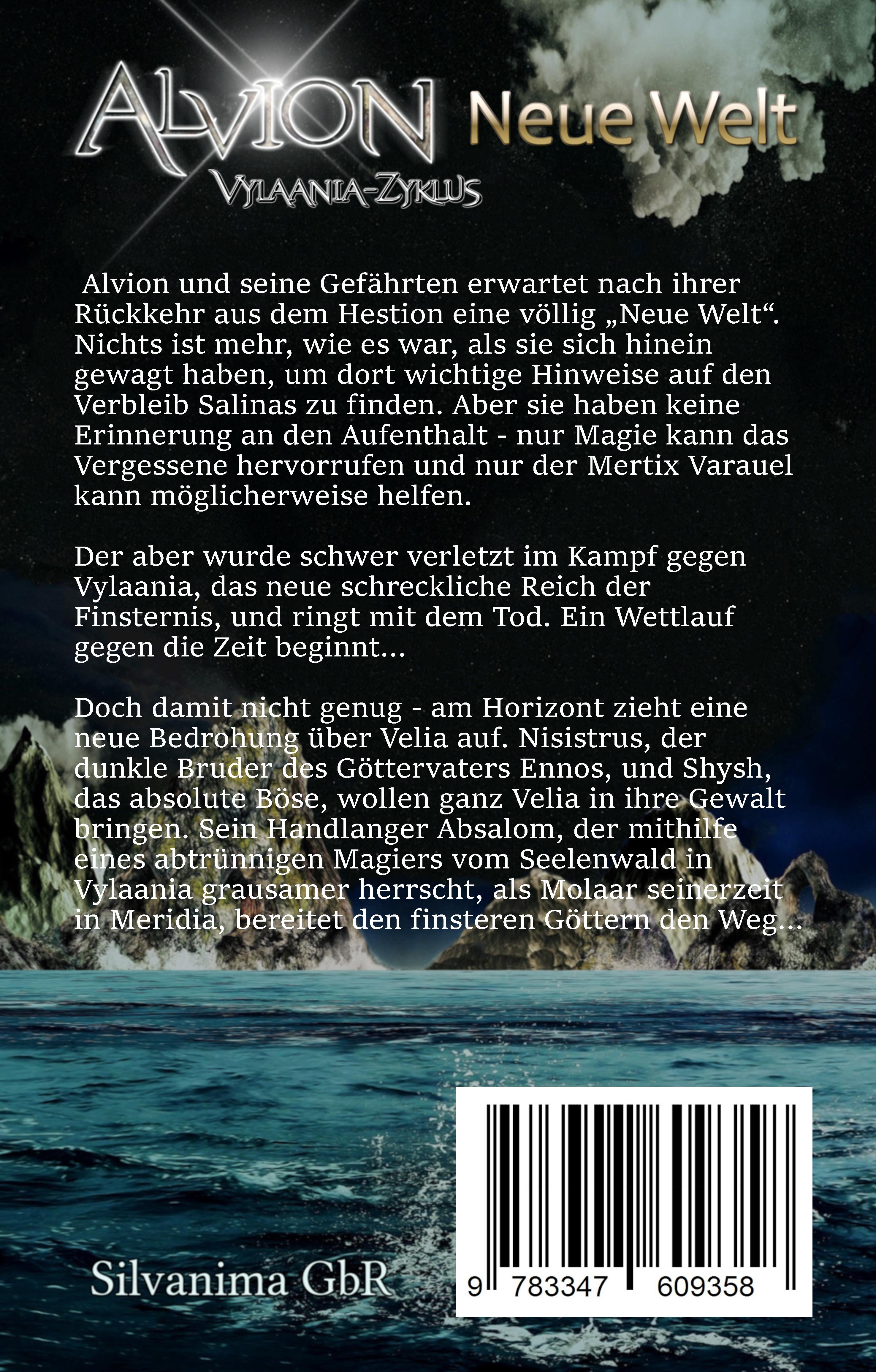 Rückseitencover Alvion - Neue Welt