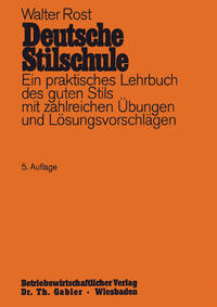 Vorderes Coverbild Deutsche Stilschule