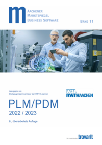 Vorderes Coverbild Marktspiegel Business Software PLM/PDM 2022/2023