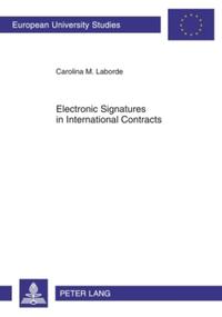 Vorderes Coverbild Electronic Signatures in International Contracts
